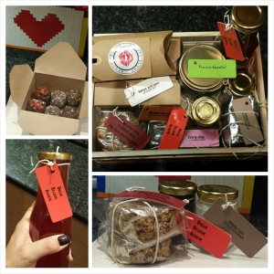 My hamper....stuffed full of deliciousness!